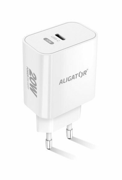 Chytrá Síťová Nabíječka 20w S Usb C Výstupem Aligator Power Delivery Bílá Pt Mobil 3814