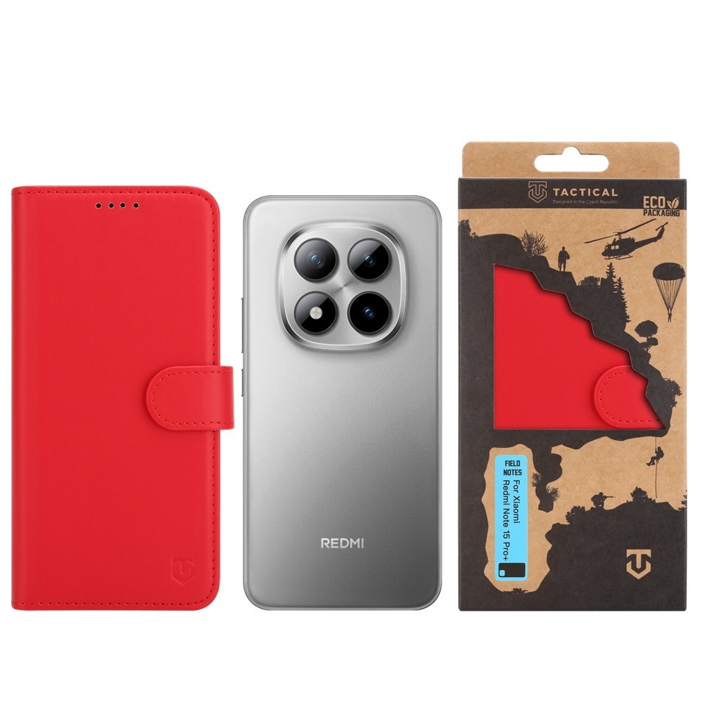 Pouzdro Xiaomi Redmi Note 15 PRO+ 5G book Tactical Field Notes red | PT ...