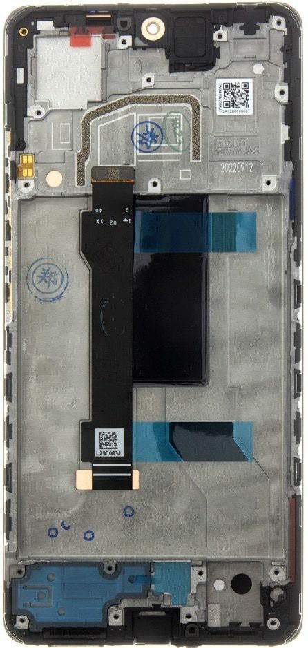 Display LCD Con Cornice Originale Per Xiaomi Redmi Note 12 Pro 5G (22101316I), Nero - Foto 3