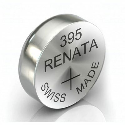 2 Batterie Renata 395 SR927W SR57 - Ossido D'Argento 1,55V, Senza Mercurio, Per Orologi - 2