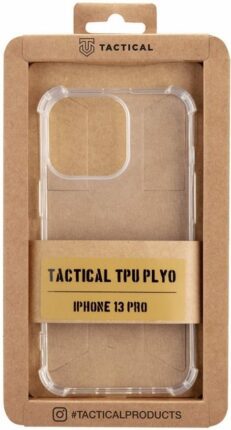 Silikonové pouzdro Apple iPhone 12, 12 PRO Tactical TPU Plyo transparentní