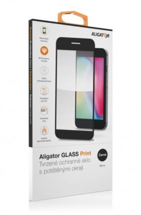 Ochranné sklo Aligator Glass Print pro Samsung Galaxy A14 4G A145, Galaxy A14 5G A146 GLP0206 černé