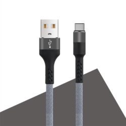 Datový kabel Maxlife MXUC-01 s USB-C konektorem 2A šedý