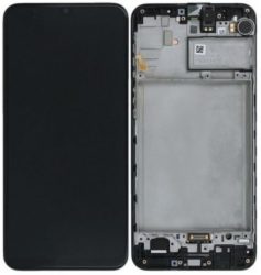 Originální LCD displej Samsung M215 Galaxy M21 včetně dotykového skla a krytu černý