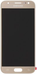 LCD displej Samsung J330F Galaxy J3 2017 včetně dotykového skla zlatý